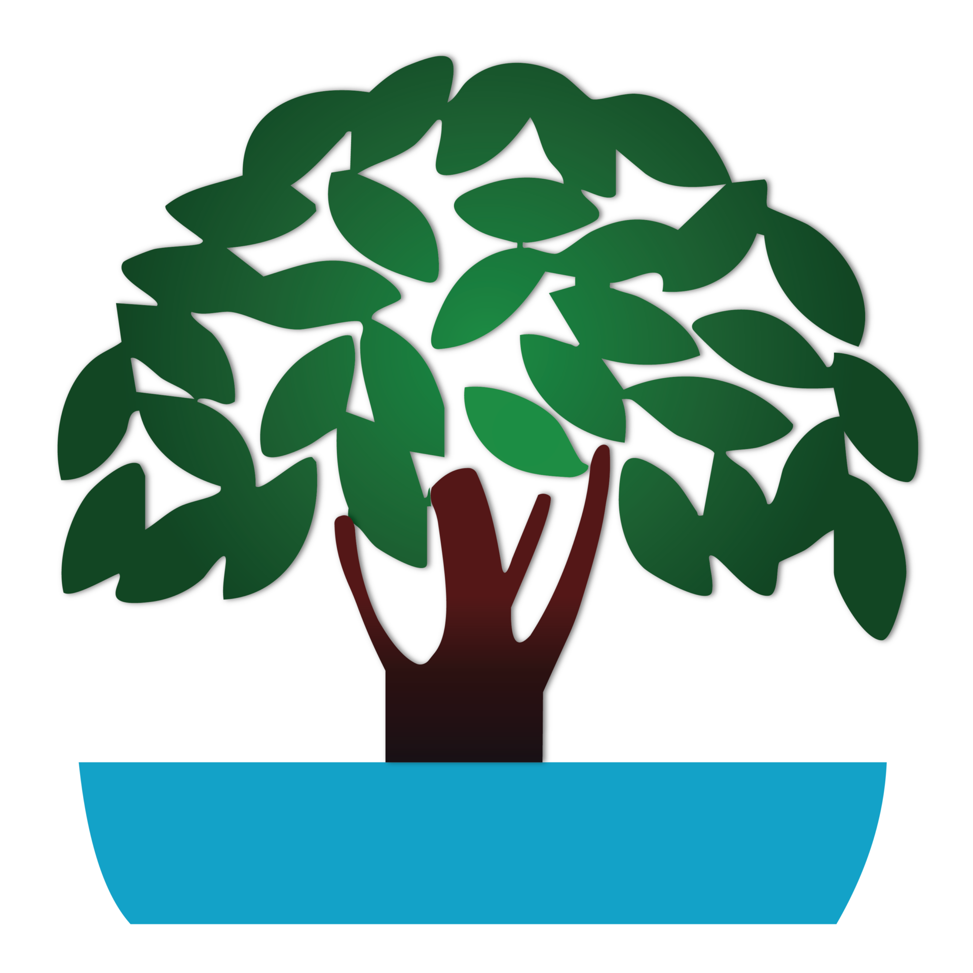 lakewood arlington hoa logo tree in a blue pot